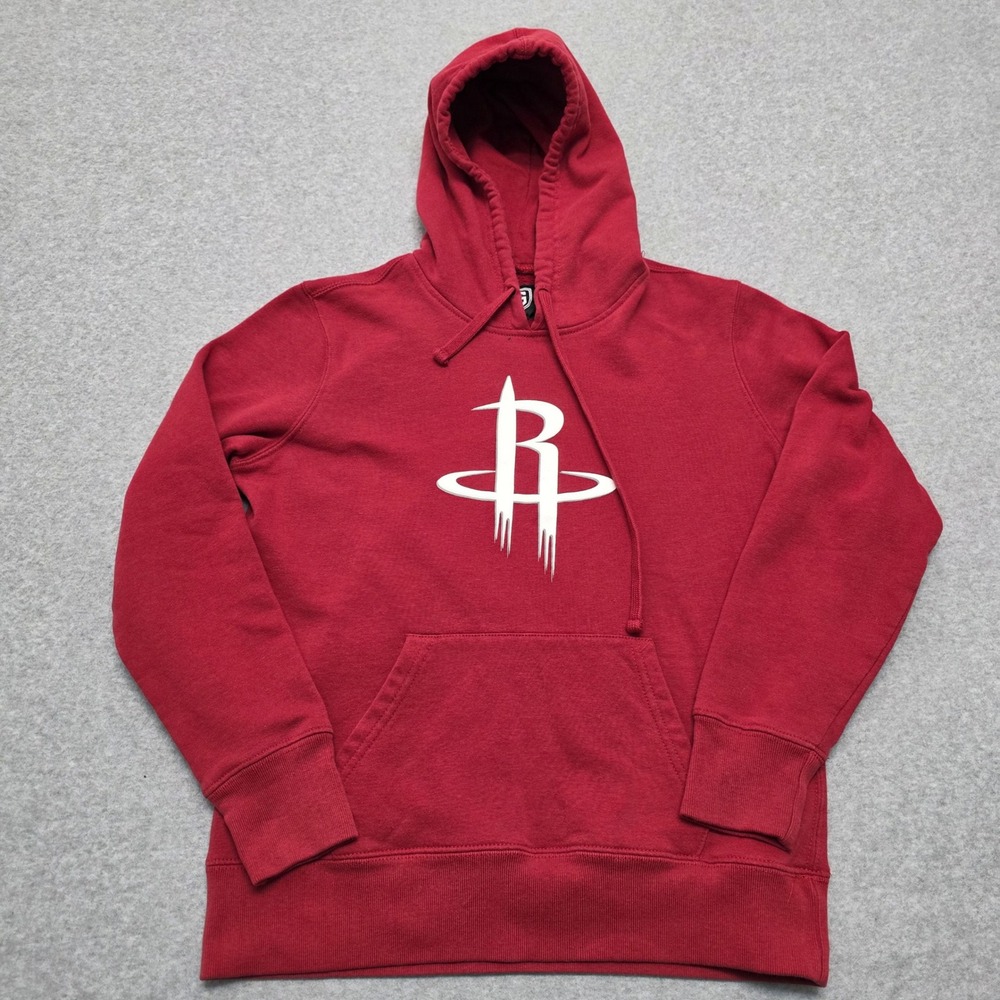 Houston Rockets‎ Red Graphic Hoodie Kids Medium Cotton Polyester Basketball NBA - Picture 2 of 11